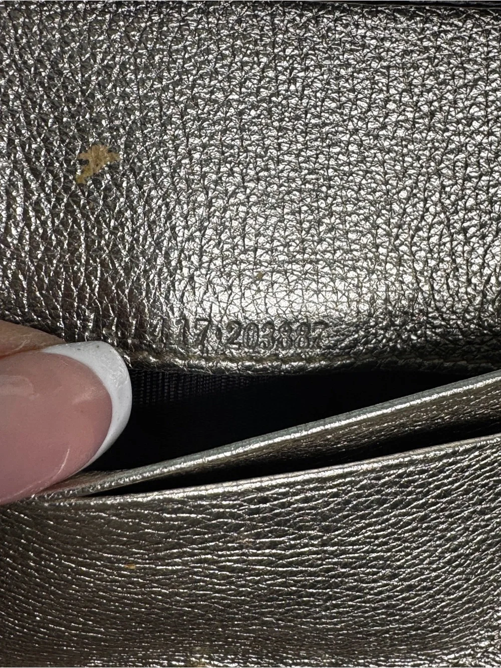Gucci Beige Monogram Canvas Card Case with Metallic Trim